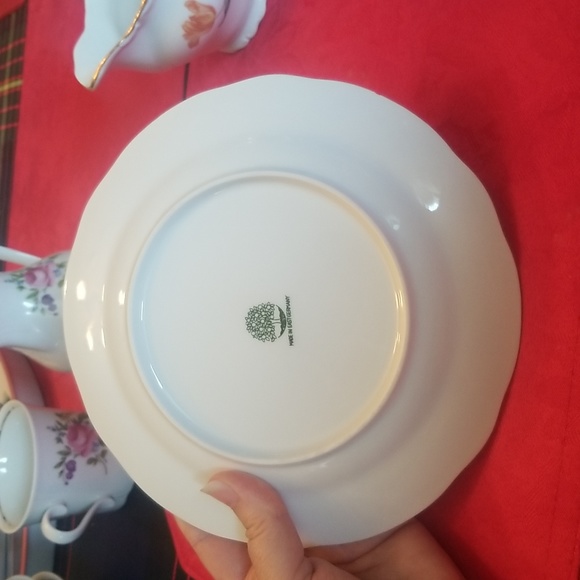 Floral Print Dinner Plate (made in East Germany) - Picture 2 of 3